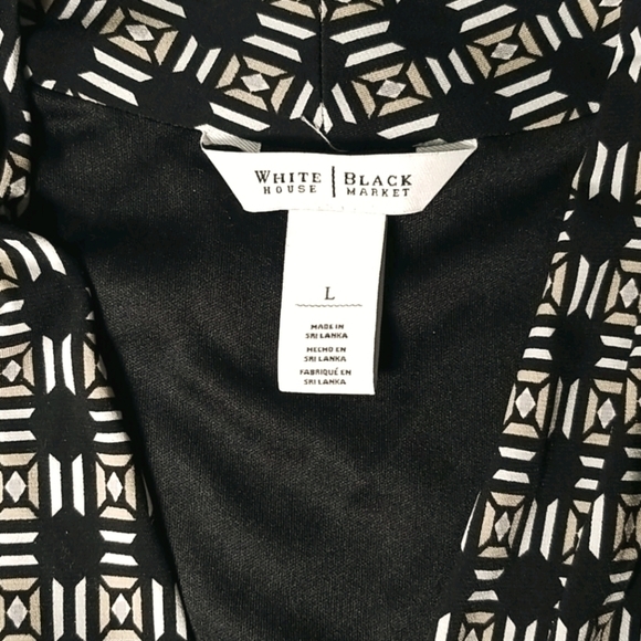 White House Black Market Women's Top Size L Sleeveless Tunic Elastic Waist - Picture 4 of 7